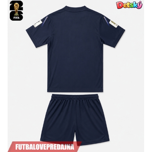 Lacne Dětský Futbalové dres Uruguaj MS 2026 Krátky Rukáv - Preč (+ trenírky)